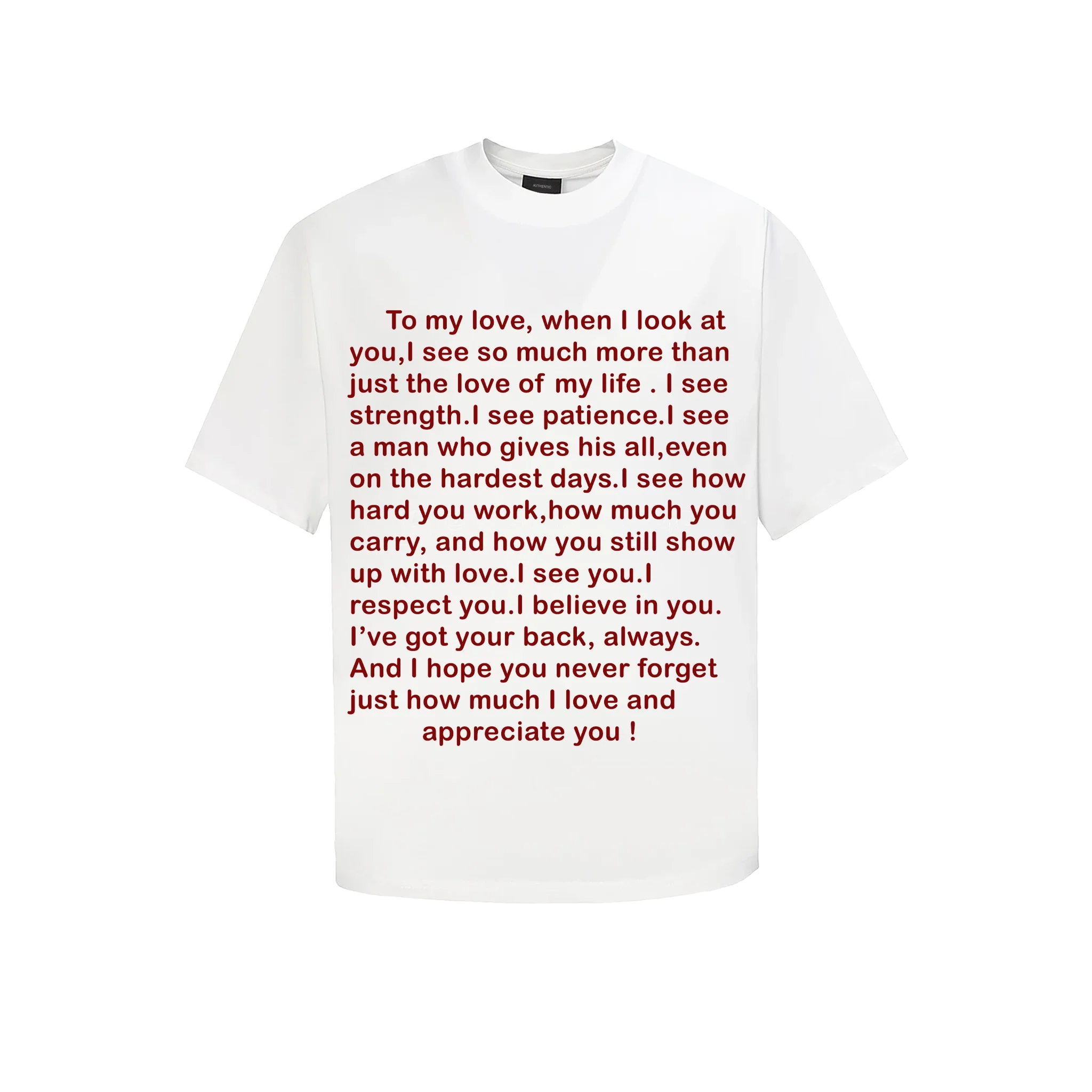 To my Love Tee SS2026